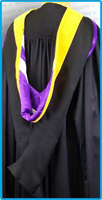 Bachelors Hood - VELVET, POLYESTER AND SATIN