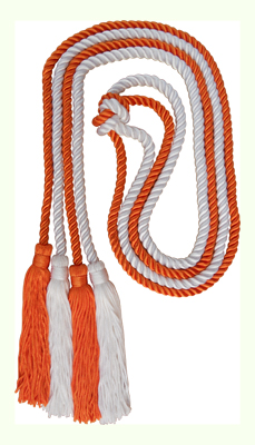 Honor Cord - ORANGE AND WHITE COLOR