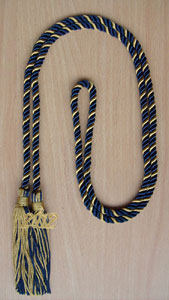 Honor Cord - with Year Tag : Multi - LIGHT GOLD and NAVY BLUE COLOR