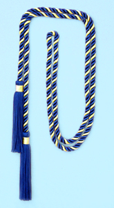 Single Honor Cord in 2 Colors - LIGHT GOLD and ROYAL BLUE