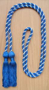 Special Honor Cord - Multi : ROYAL BLUE AND WHITE COLOR