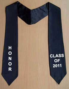 Graduation Stole - Click here for view details