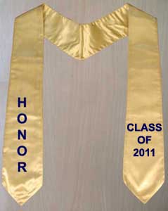 Graduation Stole - Click here for view details